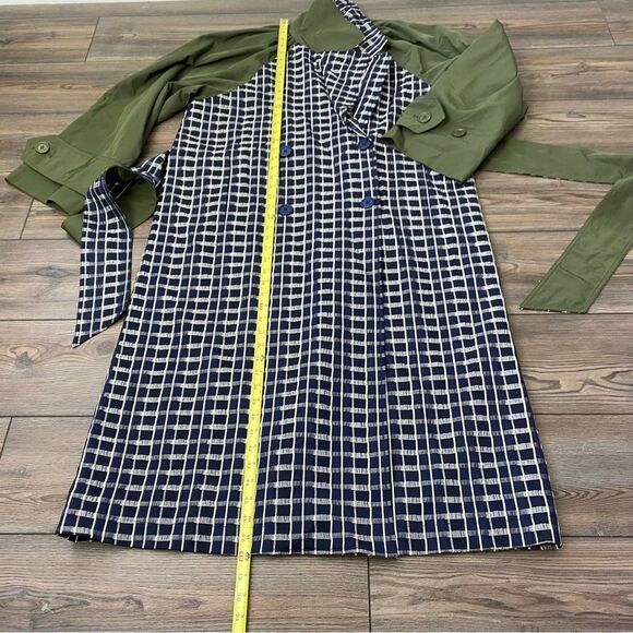 Tanya Taylor Lotta Contrast Combo Trench Coat - Picture 10 of 12